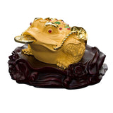 Maxbell Ancient Feng Shui Frog Toads Sculpture Ornament for Shop Cashier Registrati