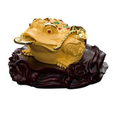 Maxbell Ancient Feng Shui Frog Toads Sculpture Ornament for Shop Cashier Registrati