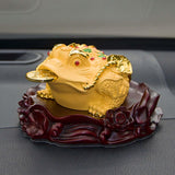 Maxbell Ancient Feng Shui Frog Toads Sculpture Ornament for Shop Cashier Registrati
