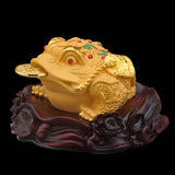 Maxbell Ancient Feng Shui Frog Toads Sculpture Ornament for Shop Cashier Registrati