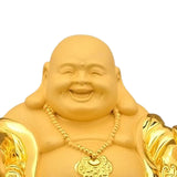 Maxbell Resin Maitreya Buddha Statues Sculpture Luck Decoration Ornament for Table