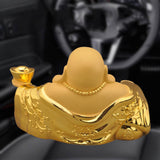 Maxbell Resin Maitreya Buddha Statues Sculpture Luck Decoration Ornament for Table