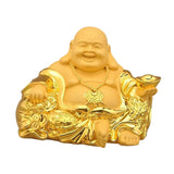 Maxbell Resin Maitreya Buddha Statues Sculpture Luck Decoration Ornament for Table