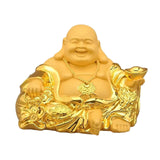 Maxbell Resin Maitreya Buddha Statues Sculpture Luck Decoration Ornament for Table