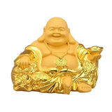 Maxbell Resin Maitreya Buddha Statues Sculpture Luck Decoration Ornament for Table