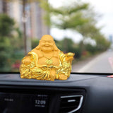 Maxbell Resin Maitreya Buddha Statues Sculpture Luck Decoration Ornament for Table