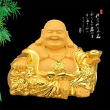Maxbell Resin Maitreya Buddha Statues Sculpture Luck Decoration Ornament for Table