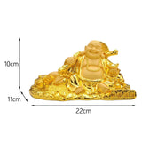 Maxbell Maitreya Buddha Statue Miniature Figurine for Tabletop Living Room Home