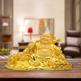 Maxbell Maitreya Buddha Statue Miniature Figurine for Tabletop Living Room Home