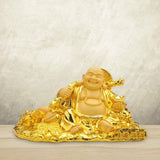 Maxbell Maitreya Buddha Statue Miniature Figurine for Tabletop Living Room Home