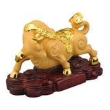 Maxbell Cow Statue Artwork Animal Bull Resin for Desk Office Centerpiece