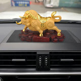 Maxbell Cow Statue Artwork Animal Bull Resin for Desk Office Centerpiece