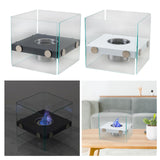 Maxbell Tabletop Fire pits Smokeless Party Bedroom Desktop Burner Farmhouse Office Black