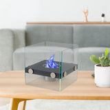 Maxbell Tabletop Fire pits Smokeless Party Bedroom Desktop Burner Farmhouse Office Black