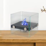 Maxbell Tabletop Fire pits Smokeless Party Bedroom Desktop Burner Farmhouse Office Black