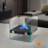 Maxbell Tabletop Fire pits Smokeless Party Bedroom Desktop Burner Farmhouse Office White