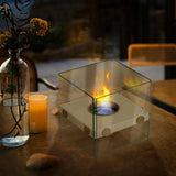 Maxbell Tabletop Fire pits Smokeless Party Bedroom Desktop Burner Farmhouse Office White