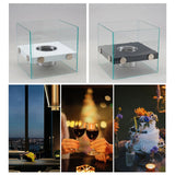 Maxbell Tabletop Fire pits Smokeless Party Bedroom Desktop Burner Farmhouse Office White