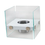 Maxbell Tabletop Fire pits Smokeless Party Bedroom Desktop Burner Farmhouse Office White