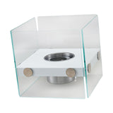 Maxbell Tabletop Fire pits Smokeless Party Bedroom Desktop Burner Farmhouse Office White