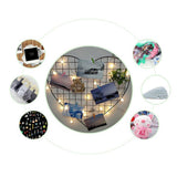 Maxbell Wall Grid Panel for Photo Display Storage Organizer Picture Holder Hanging