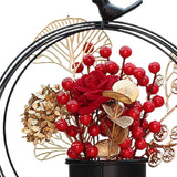 Maxbell Flower Basket Decoration Harvest Photo Props for Holiday Home Autumn Black