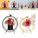 Maxbell Flower Basket Decoration Harvest Photo Props for Holiday Home Autumn Black