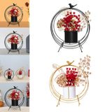 Maxbell Flower Basket Decoration Harvest Photo Props for Holiday Home Autumn Black