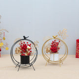 Maxbell Flower Basket Decoration Harvest Photo Props for Holiday Home Autumn Black