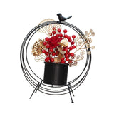 Maxbell Flower Basket Decoration Harvest Photo Props for Holiday Home Autumn Black