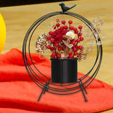 Maxbell Flower Basket Decoration Harvest Photo Props for Holiday Home Autumn Black