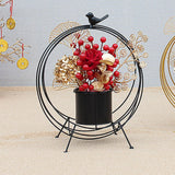 Maxbell Flower Basket Decoration Harvest Photo Props for Holiday Home Autumn Black