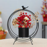 Maxbell Flower Basket Decoration Harvest Photo Props for Holiday Home Autumn Black