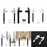 Maxbell 2Pcs Practical Window Handle Lock DIY Supplies Accessories Door Durable Argent