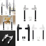 Maxbell 2Pcs Practical Window Handle Lock DIY Supplies Accessories Door Durable Argent