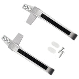 Maxbell 2Pcs Practical Window Handle Lock DIY Supplies Accessories Door Durable Argent