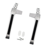 Maxbell 2Pcs Practical Window Handle Lock DIY Supplies Accessories Door Durable Argent