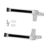 Maxbell 2Pcs Practical Window Handle Lock DIY Supplies Accessories Door Durable Argent
