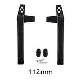 Maxbell 2Pcs Practical Window Handle Lock DIY Supplies Accessories Door Durable Black