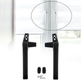 Maxbell 2Pcs Practical Window Handle Lock DIY Supplies Accessories Door Durable Black