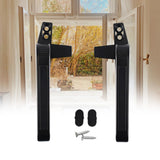 Maxbell 2Pcs Practical Window Handle Lock DIY Supplies Accessories Door Durable Black