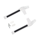 Maxbell 2Pcs Practical Window Handle Lock DIY Supplies Accessories Door Durable White