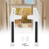 Maxbell 2Pcs Practical Window Handle Lock DIY Supplies Accessories Door Durable White