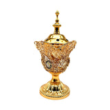 Maxbell Incense Holder Furnishings Incense Diffuser Censer for Home Desktop Gift Aureate