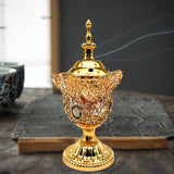 Maxbell Incense Holder Furnishings Incense Diffuser Censer for Home Desktop Gift Aureate