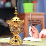 Maxbell Incense Holder Furnishings Incense Diffuser Censer for Home Desktop Gift Aureate