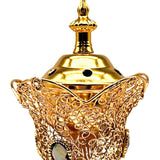 Maxbell Incense Holder Furnishings Incense Diffuser Censer for Home Desktop Gift Aureate