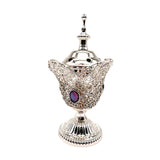 Maxbell Incense Holder Furnishings Incense Diffuser Censer for Home Desktop Gift Argent