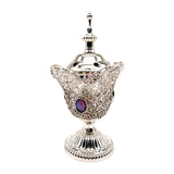 Maxbell Incense Holder Furnishings Incense Diffuser Censer for Home Desktop Gift Argent