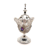 Maxbell Incense Holder Furnishings Incense Diffuser Censer for Home Desktop Gift Argent